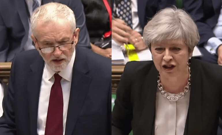 Corbyn and May