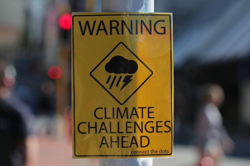 climate change sign