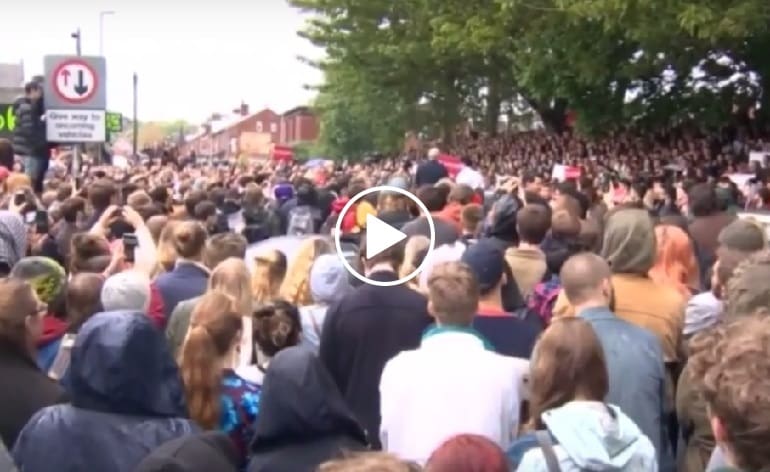 Jeremy Corbyn Leeds 15 May video