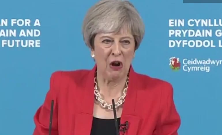 Theresa May Dementia Tax Tories