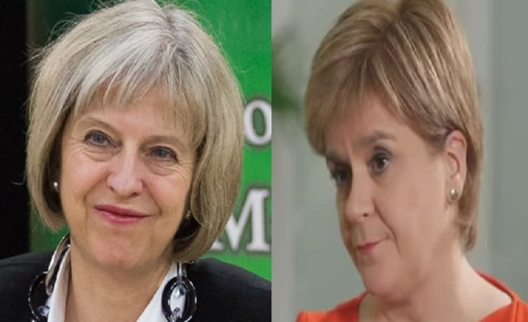 Theresa May Nicola Sturgeon SNP
