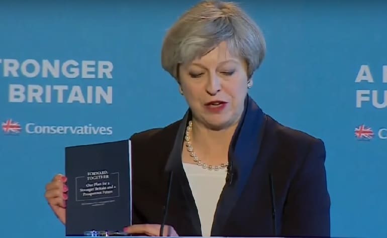 Theresa May manifesto launch Halifax