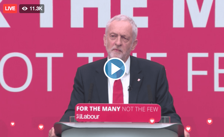 Corbyn manifesto launch