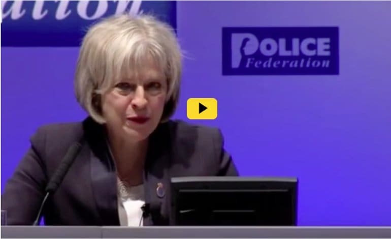 Theresa May Police Federation