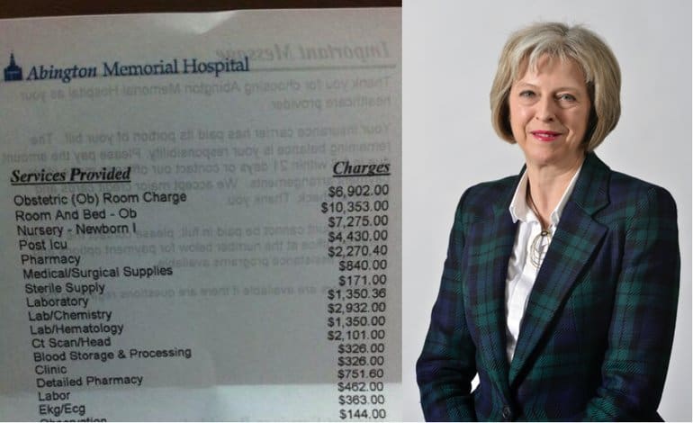 Theresa May NHS