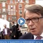 Peter Mandelson humble pie