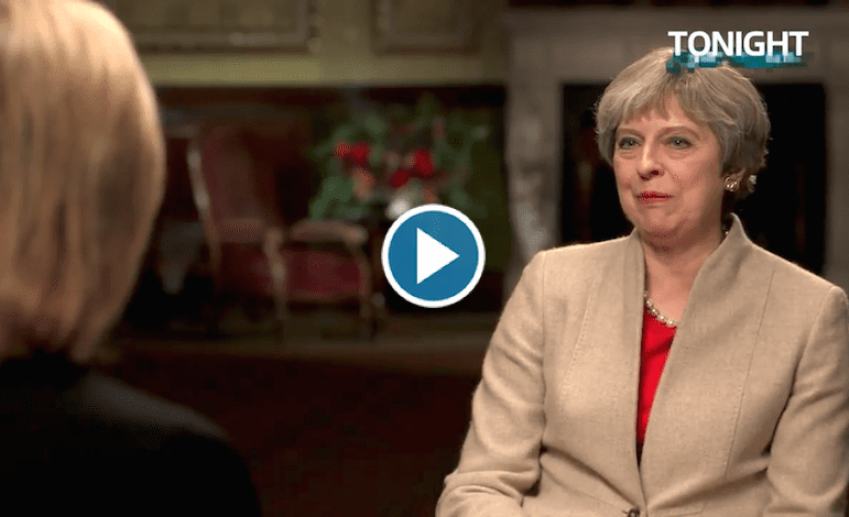 Theresa May awkward