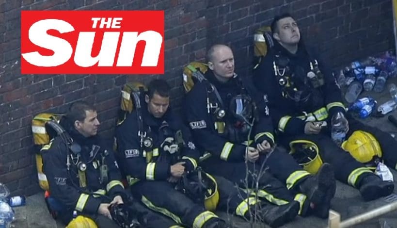 The Sun Grenfell Tower firefighters