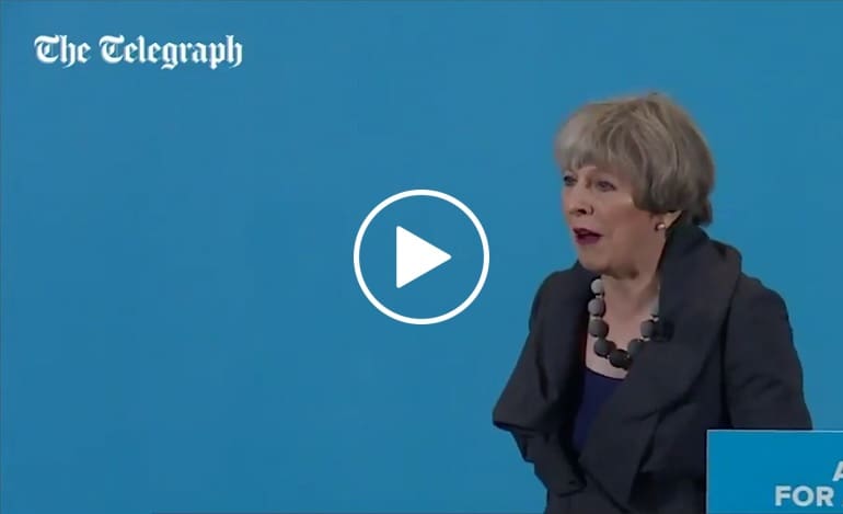Theresa May The Telegraph press media