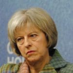 Theresa May unhappy