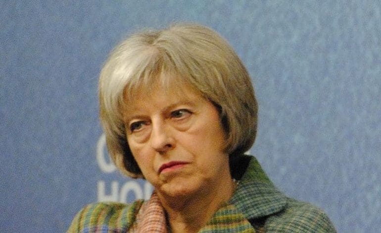 Theresa May unhappy