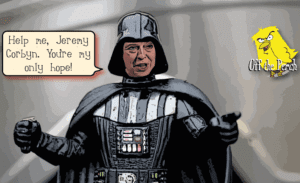 Darth May asks Jeremy Corbyn's Rebel Alliance for help running the Empire OTP