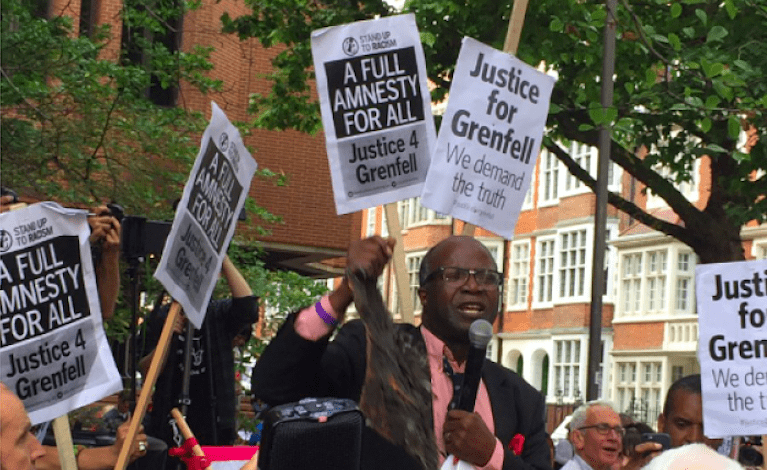 Justice 4 Grenfell protest