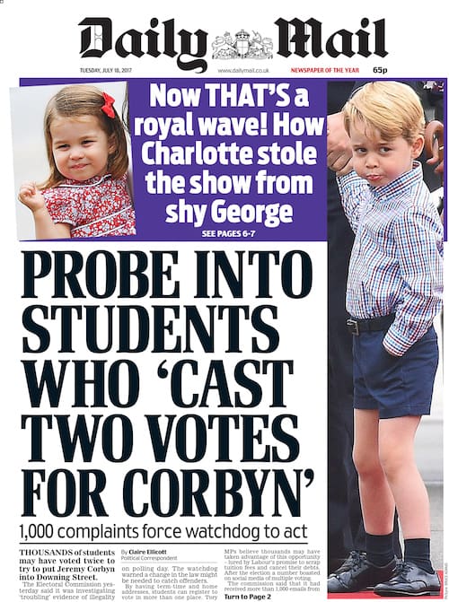 Mail front page