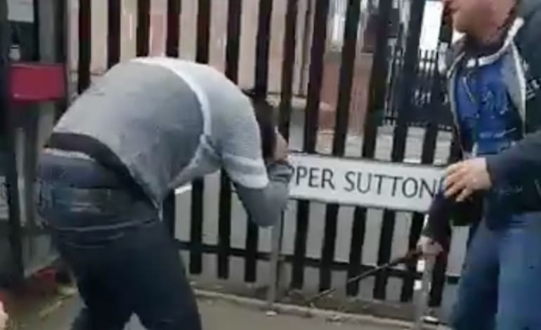 plain clothes police baton attack