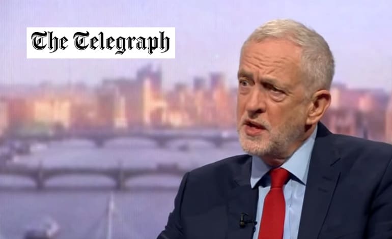 Jeremy Corbyn Telegraph