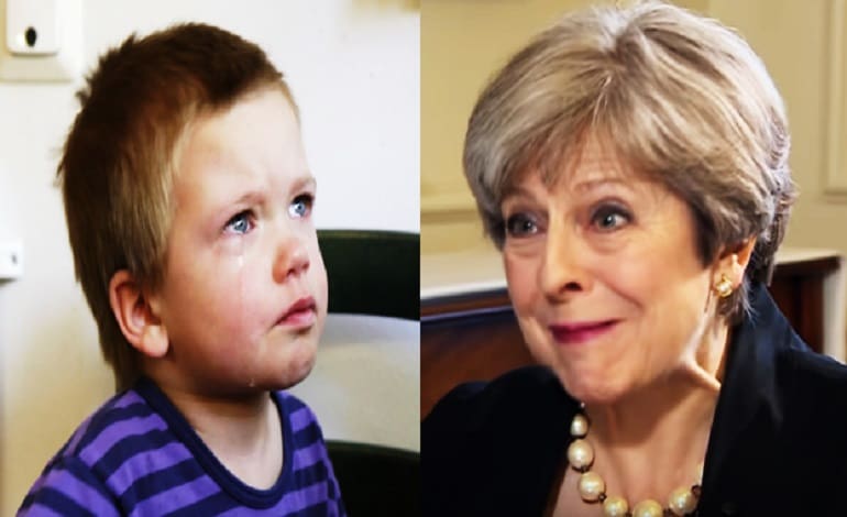 Theresa May Tories Childhood Cost