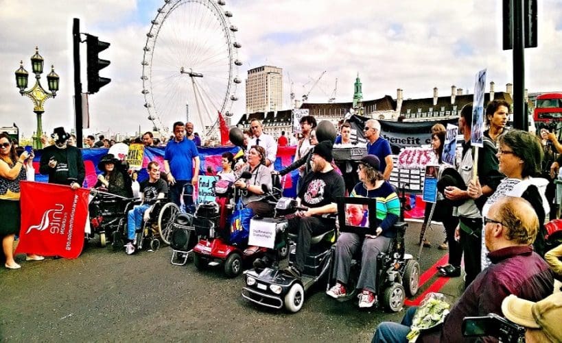 DPAC Westminister Bloackade Labour Party