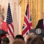 Theresa May Donald Trump military