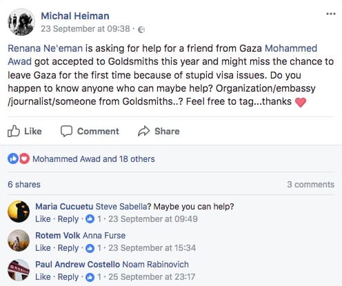 Facebook post