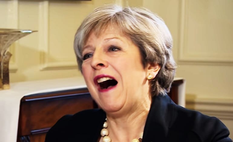 Theresa May Welfare Cards