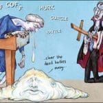 Theresa May breathes her last by Kate Evans
