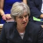 Theresa May in parliament