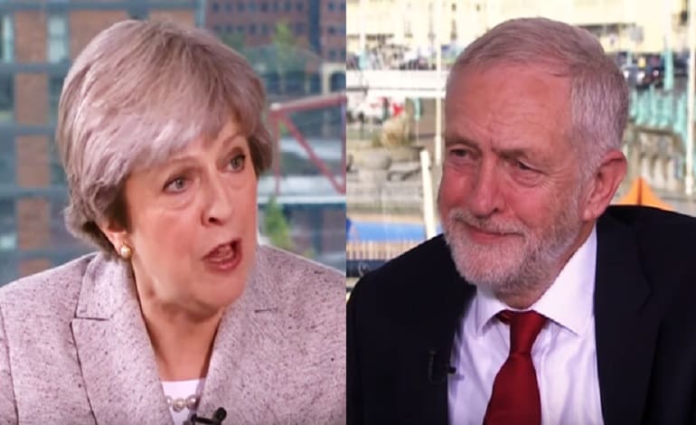 Theresa May Jeremy Corbyn