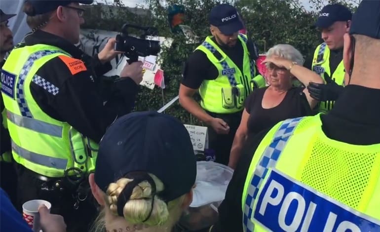 police move tea lady