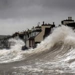 Climate change warmer waves crashing