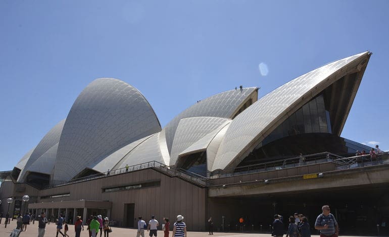 Activists scale Sydney Opera House