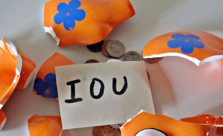broken promises piggy bank budget