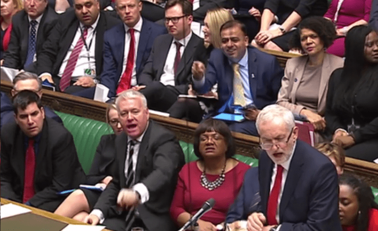 corbyn anger parliament social care cuts