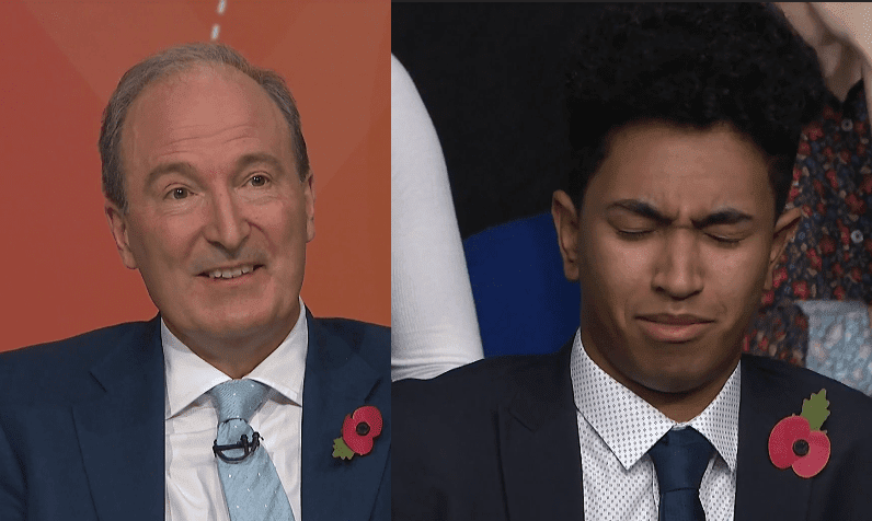 moore v Question Time audience member