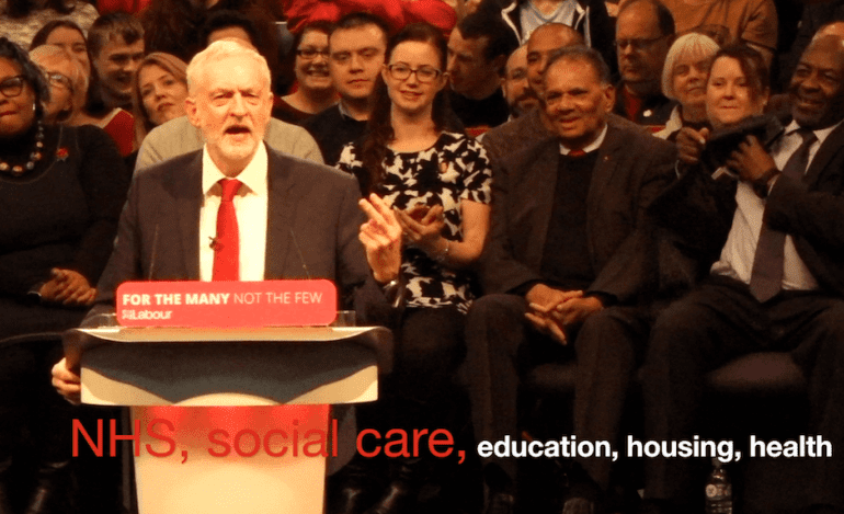 Corbyn post Budget rally
