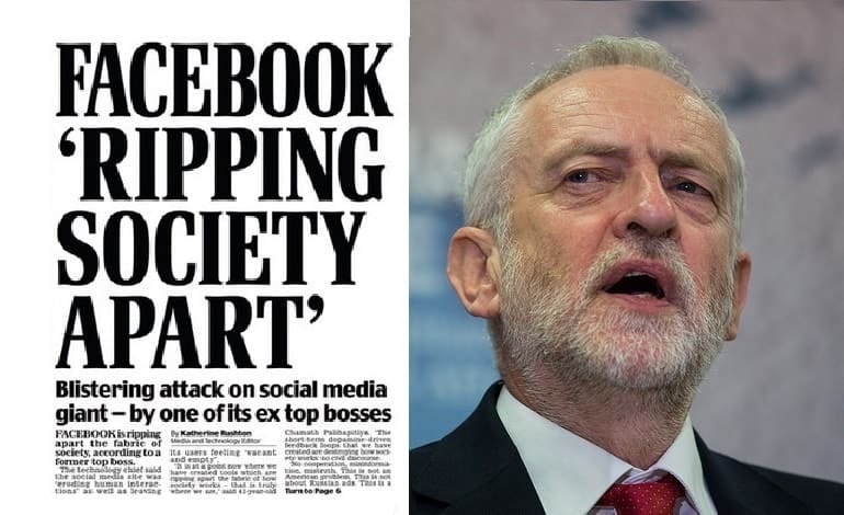 mail v corbyn social media