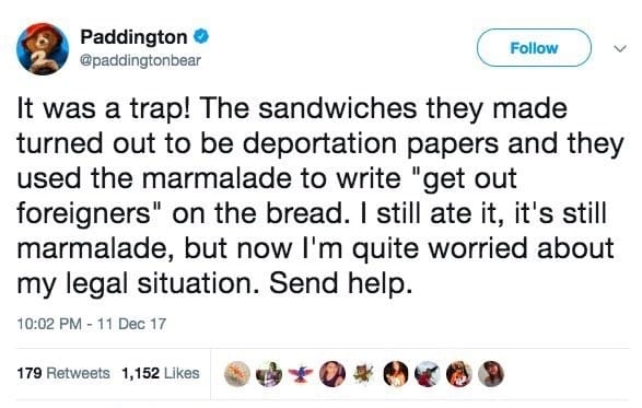 Paddington Twitter