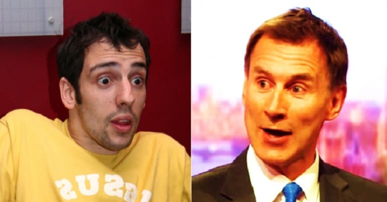 Ralf Little and Jeremy Hunt