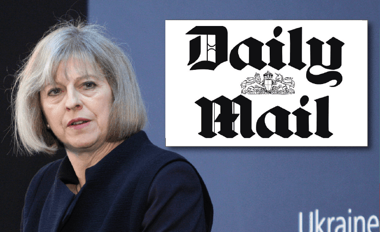 Theresa May Daily Mail
