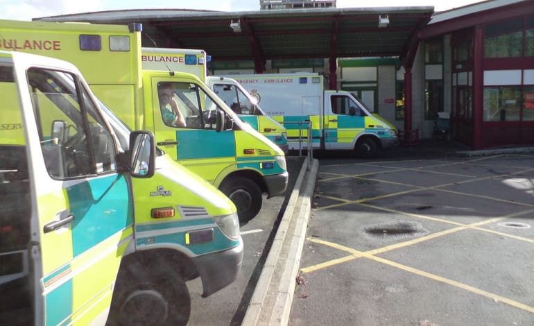 ambulances NHS A&E