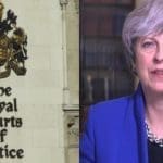 The Royal Courts of Justice and Theresa May regarding climate change