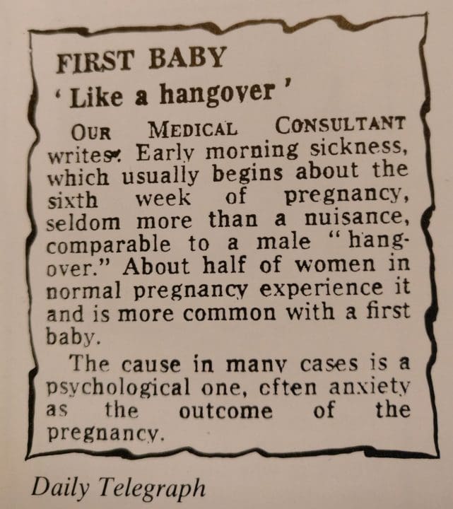 First baby 'like a hangover'