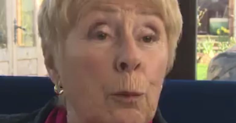 Screengrab of Susie Colley talking to camera