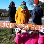 Protest against National Trust at Little Moreton Hall, Cheshire.