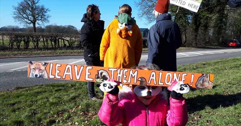 Protest against National Trust at Little Moreton Hall, Cheshire.