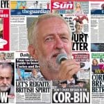 newspaper headlines smearing Corbyn