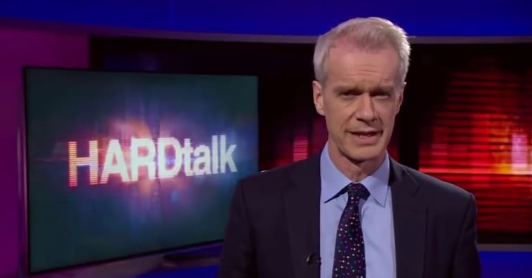 BBC HARDtalk host Stephen Sackur