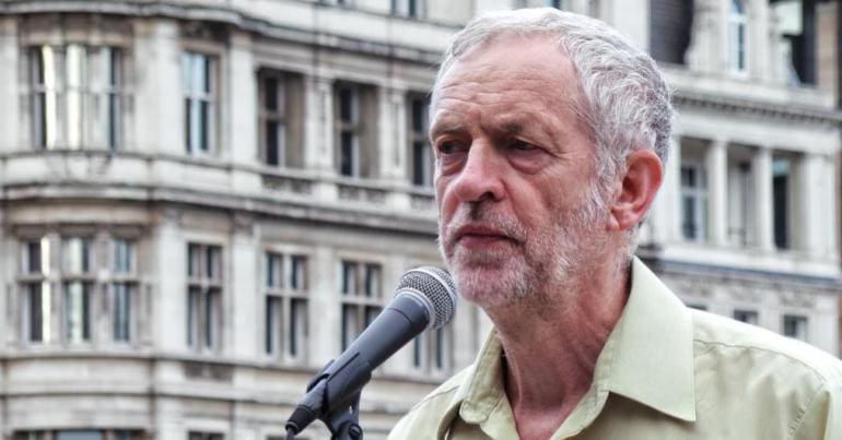 Corbyn at Parliament Square