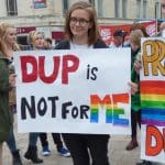 DUP protest
