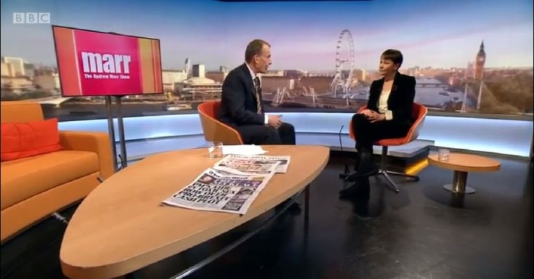 Caroline Lucas on Andrew Marr Show